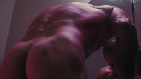 Nudes of Vincent Legrand from Titane. Butt, Shirtless, bathroom, bruises. 164028