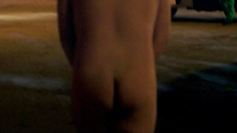 Carlos González Naked as Bob Pop. Butt, naked in public, night time. 164403
