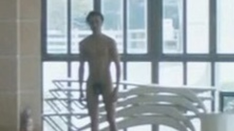 Gijs Blom Naked as Mason. Balls, Penis, Shirtless, full frontal, indoor pool. 164955