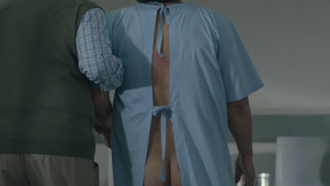 Juan Palomino Naked as Diego Armando Maradona. Butt, hospital gown, nude. 165027