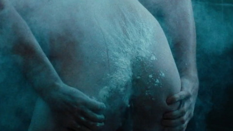 Nudes of Kenny Miles from Mayor of Kingstown. Butt, cheeks spread, nude. 165804