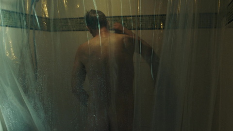 Nudes of Ernest Van Ackle from Mayor of Kingstown. Butt, Shirtless, clear shower curtain, shower. 166536