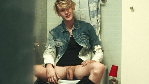 Ansel Wolf Pierce Naked as Caleb. Balls, Penis, pulls pants down, shaved. 168285