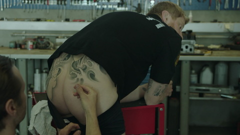 Nudes of Jeppe from Beforeigners. Butt, bent over, pants pulled down. 169092