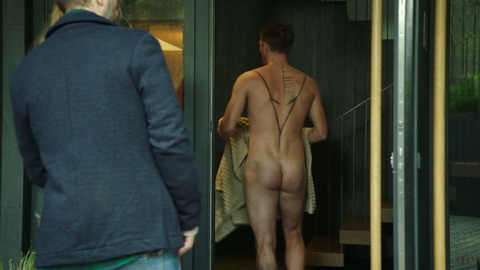 Oddgeir Thune Naked as Navn. Butt, Shirtless, answering door nude, tattoos. 169143