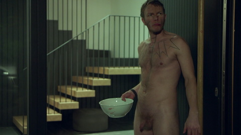 Oddgeir Thune Naked as Navn. Balls, Penis, Shirtless, answering door nude, eating. 169107