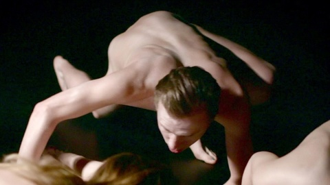 Max Hubacher Nude in Sleep. Butt, barefoot, black room. 169293