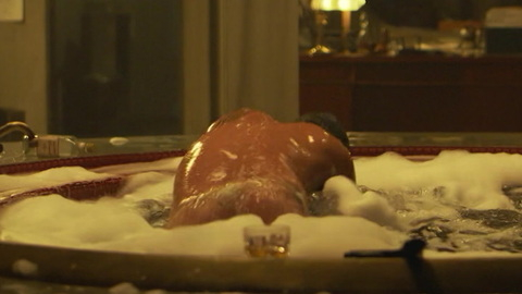Miguel Rodarte Naked as Napoleón. Butt, Shirtless, bent over, bubbles. 169401