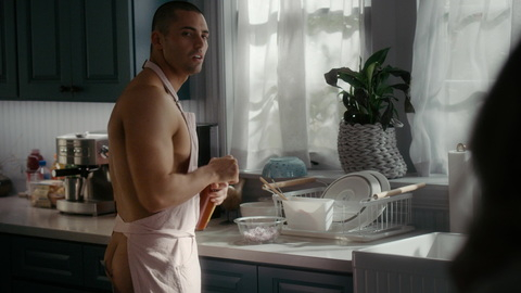 Benjamin Levy Aguilar Naked as Rex. Butt, apron, butt tattoo. 169539