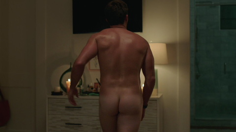 Scott Eastwood Naked as Noah. Butt, Shirtless, back towards camera, bedroom. 170715