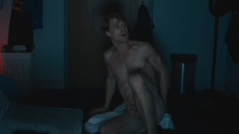 Colin Bates Naked as Caleb. Balls, Penis, Shirtless, computer, full frontal. 171681