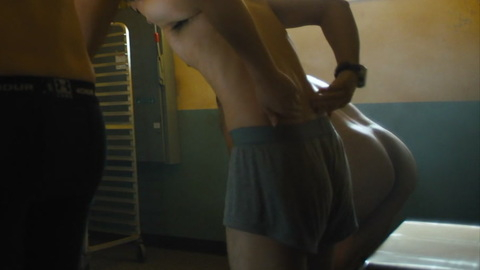 Nudes of Smug Lt. from DMZ. Butt, Shirtless, at gunpoint, bending over. 171816