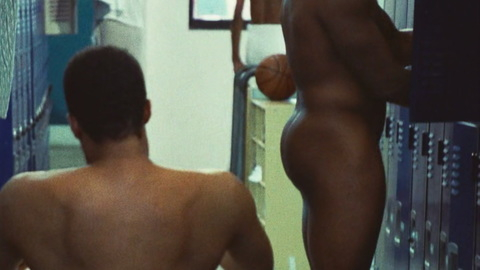 Edwin Hodge Naked as Ron Boone. Butt, Shirtless, black, locker room. 172155