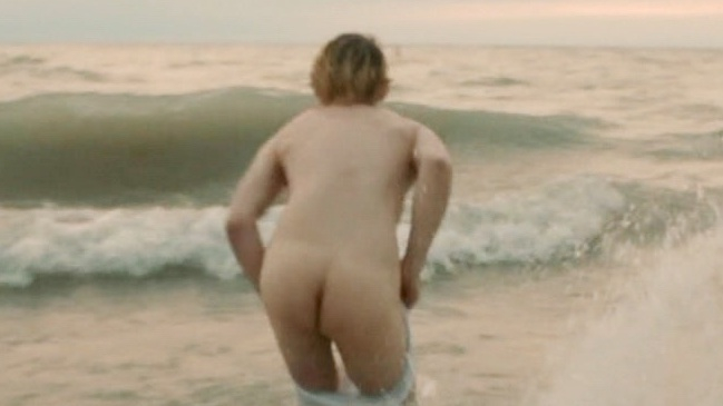 Thomas Duplessie Naked as Russell / Fishy Falters. Butt, Underwear, beach, in water. 172365
