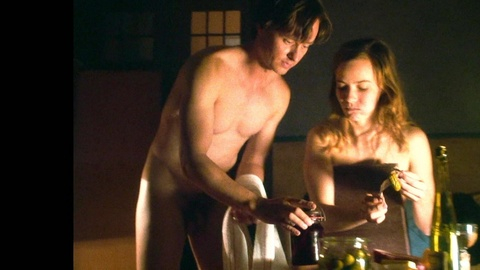 Tom Schilling Naked as Jakob Fabian. Balls, Penis, Shirtless, couple, dark. 173391