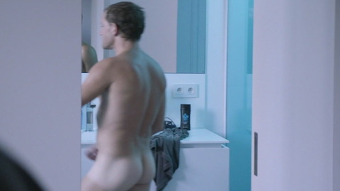 Nudes of Patrick Manteau from Control. Butt, Shirtless, bathroom, tanlines. 173448