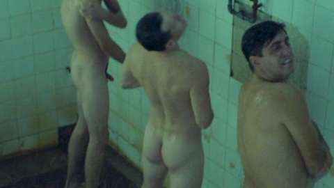 Nudes of Iosi Peres from Yosi, The Regretful Spy. Butt, barefoot, locker room showers. 174576
