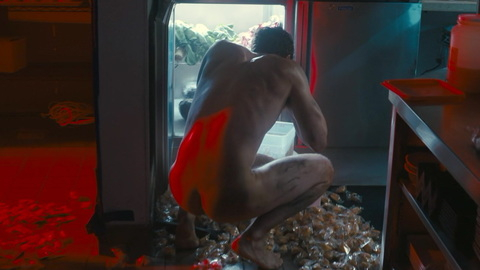 Theo James Naked as Henry DeTamble. Butt, Shirtless, barefoot, dark. 176031