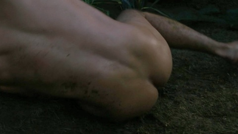 Theo James Naked as Henry DeTamble. Butt, barefoot, falling. 177027