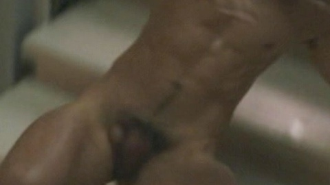 Theo James Naked as Henry DeTamble. Balls, Penis, Shirtless, falling down, falling down stairs. 178029