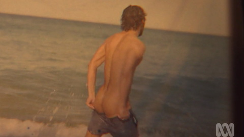 Nudes of Reg Thompson from Barons. Butt, Shirtless, beach, film projector. 176226
