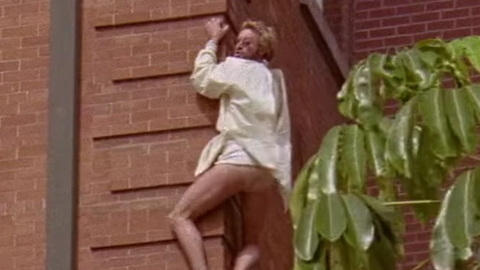 Grant Page Naked as Grant Page. Butt, blonde, climbing down house. 177393