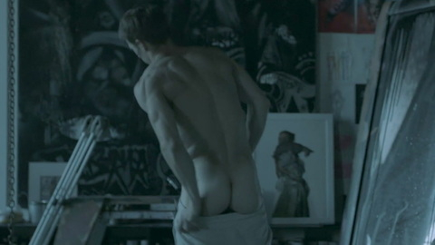 Nudes of Richard Barrington from Spider. Butt, art studio, getting dressed. 177870