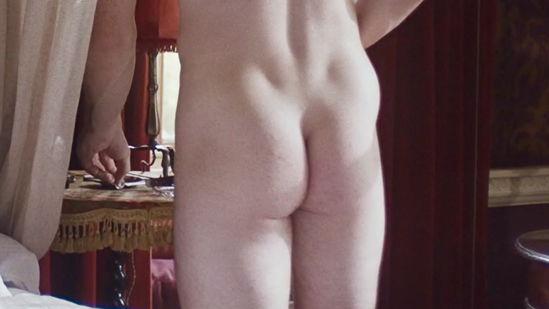 Paul Sheringham from Mothering Sunday Naked. Butt, Shirtless, bedroom, couple. 178235