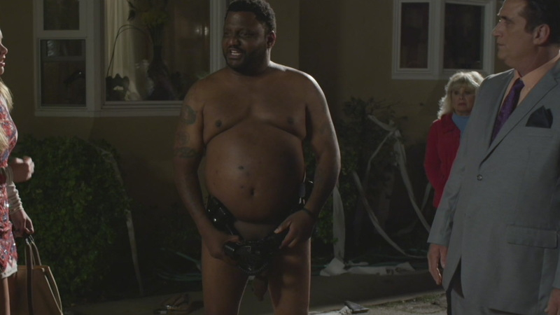 Patrolman Watkins from The 420 Movie Naked. Penis, Shirtless, beer belly, belt. 178457