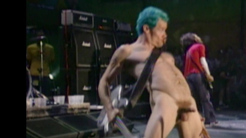 Flea Naked as Himself. Balls, Penis, Shirtless, amps, bass guitar. 178737