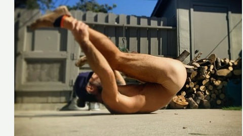 Troy Casey Naked as Troy Casey. Butt, Shirtless, legs in the air, perineum sunning. 179145