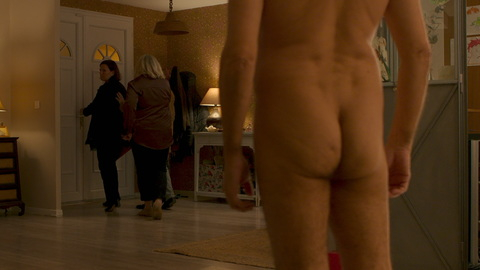 Zinedine Soualem Naked in Off the Hook. Butt, buttcrack, guests. 179317