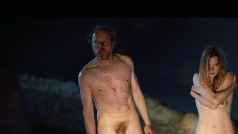 Morten Burian Nude in Speak No Evil. Balls, Penis, Shirtless, bloody nose, forced to strip. 179512