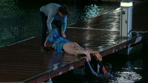Claes Bang Naked in Bad Sisters. Butt, barefoot, face down. 179677
