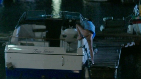 John Paul Williams from Bad Sisters Naked. Butt, barefoot, boat. 179579