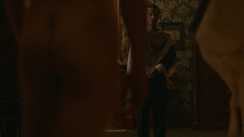 Sam Reid Naked in Interview with the Vampire. Butt, Shirtless, muscular, out of focus. 179755
