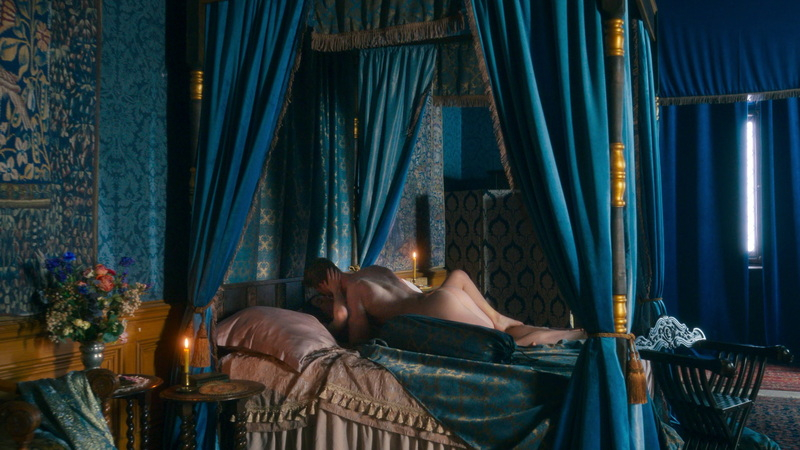 Max Parker Naked in Blood, Sex & Royalty. Butt, Sexy, Shirtless, Straight, in bed, man on top. 180469