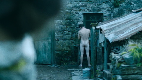 Jack O'Connell Naked in Lady Chatterley's Lover. Butt, Shirtless, outdoors, peeping. 180679