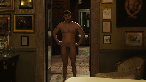 Stefano Gianino Nude as Niccolò. Balls, Penis, Shirtless, full frontal, muscular. 180716