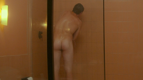 Dwayne LeBlanc from The Bad Guy Naked. Butt, bathroom, butt crack. 180821