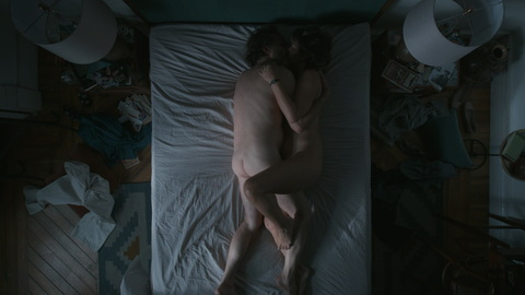 Nudes of Silverio Gama from BARDO, False Chronicle of a Handful of Truths. Butt, Shirtless, in bed, overhead shot. 181008