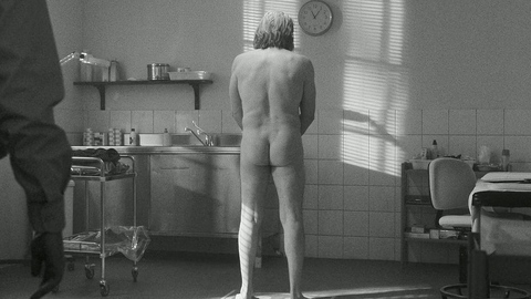 John Lynch Nude as Arthur Wilde. Butt, NFCM, b&w. 194996
