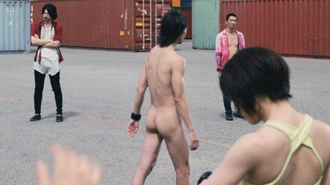 Tomohisa Yamashita Naked in Alice in Borderland. Butt, Shirtless, asian, black hair. 181129