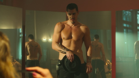 Sacha Bali Naked as Rafael. Butt, Sexy, Shirtless, hat over penis, reflection. 181281