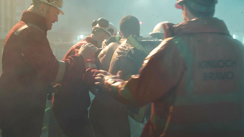 Calvin Demba Nude in The Rig. Butt, black, black hair. 181312