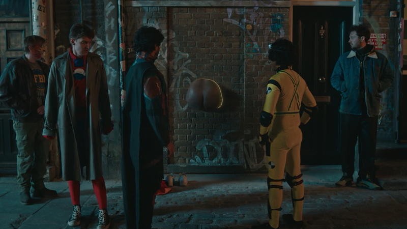 Abraham Popoola Nude as Ade. Butt, Superhero, black. 181604