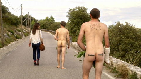 Paul Lefèvre Naked in A Love You. Butt, Shirtless, hitch hiking, road. 181741