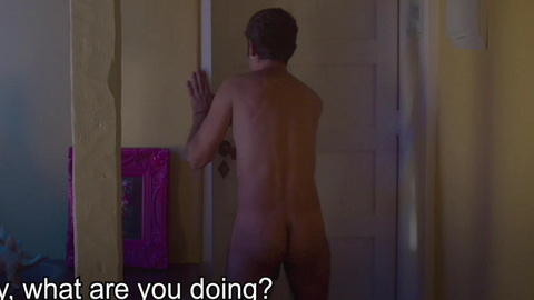 Miguel Diosdado Naked in 8 Years. Butt, Sexy, Shirtless, back towards camera, door. 181921