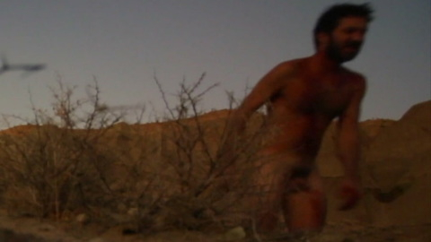 Robbie Banfitch Naked as Robbie Zagorac. Balls, Penis, Shirtless, desert, full frontal. 182097