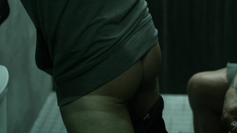 Nudes of Paul Harris from The Fight Machine. Butt, close up, grey shirt. 182220